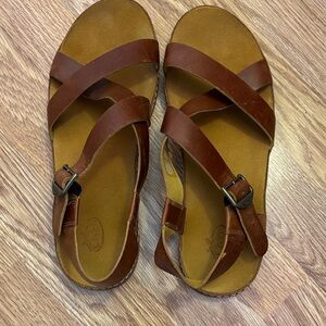 Chaco Tan Leather Sandals